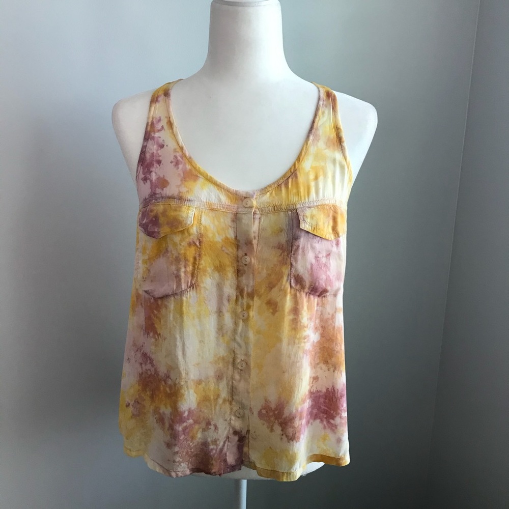 NEW Young Fabulous & Broke Tie Dye Tank Top Shirt